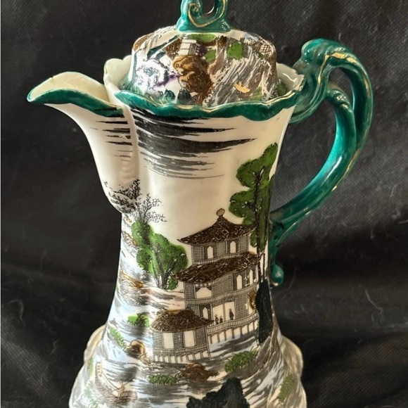 Chinoiserie Tea Set of 4 - Picture 2 of 8